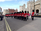 7 Company Coldstream Guards - the Old Guard march back to Barracks